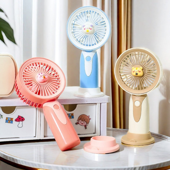 Women's Portable Handheld Fan with Animal Design Stornfield