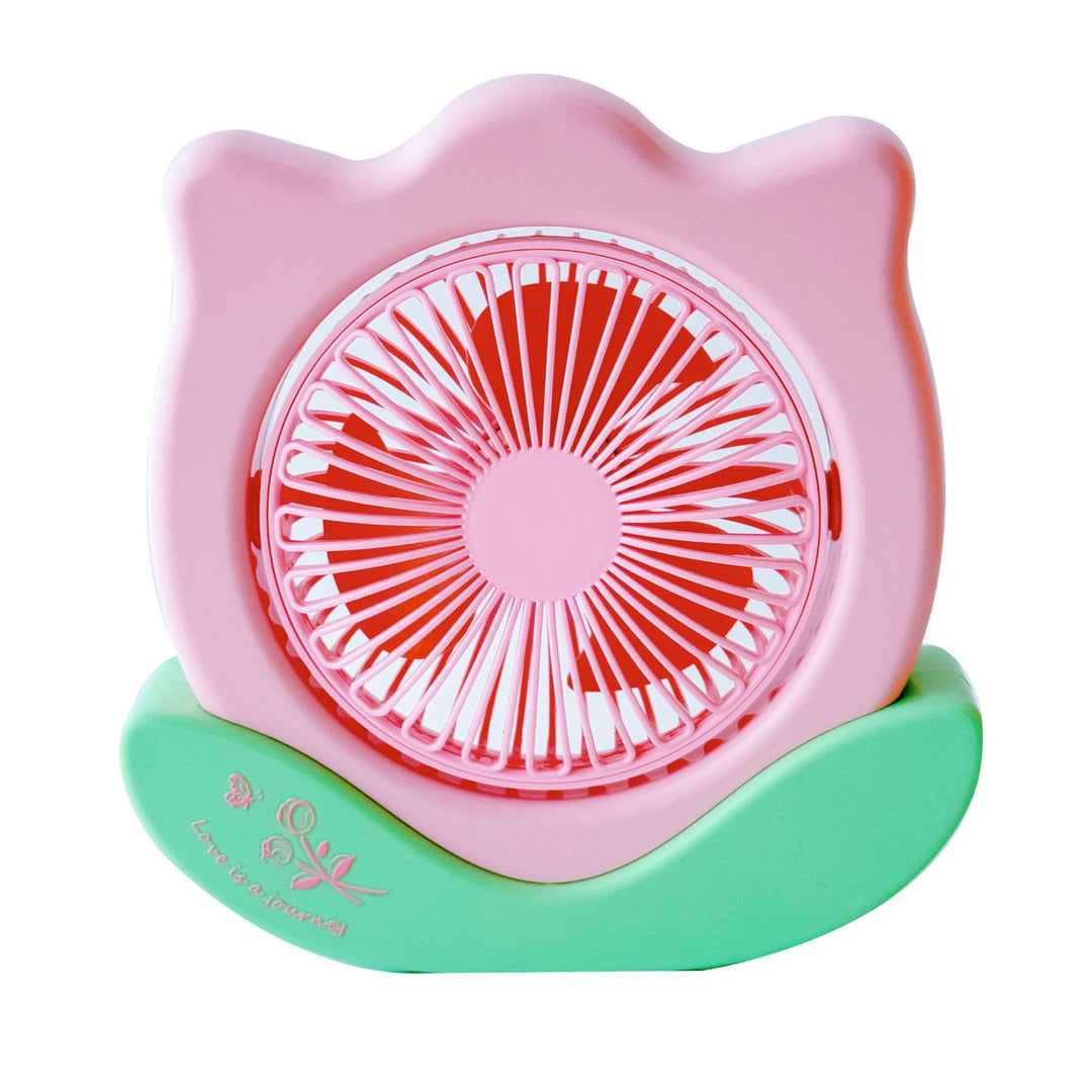 Unisex Portable Mini Table Fan in Flower Pattern Stornfield