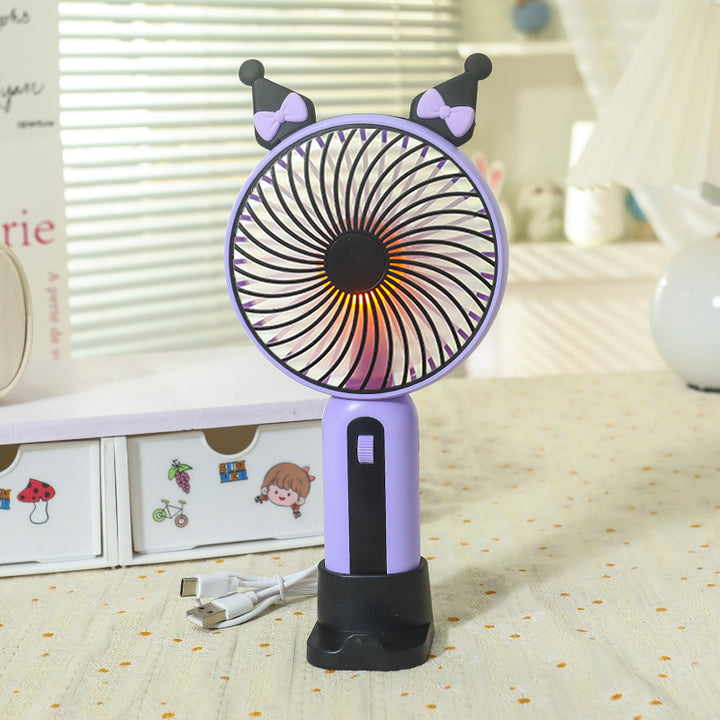 Ladies Portable Hand Fan with USB Connection and LED Lighting Stornfield
