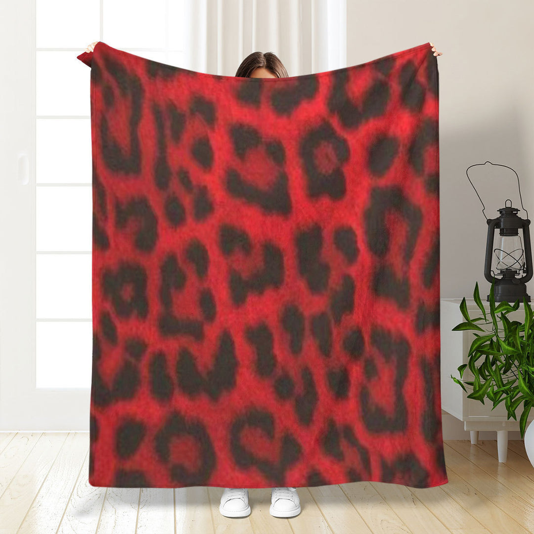 Artistic Leopard Print Throw Blanket