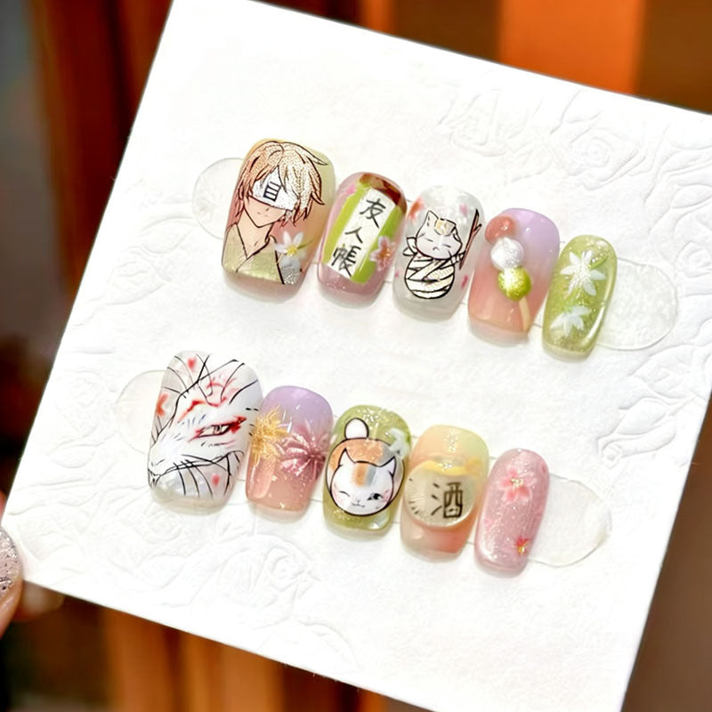 Elegant French Tip Press-On Nail Set Stornfield