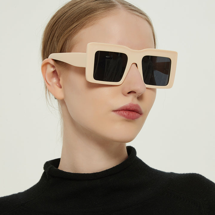 Women square sunglasses with transparent frame and UV protection Stornfield