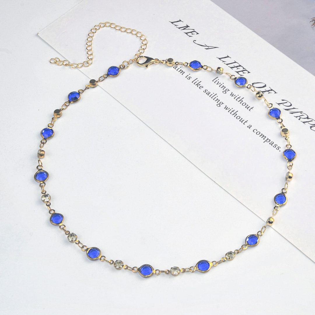 Elegant Stone Rhinestone Necklace Stornfield