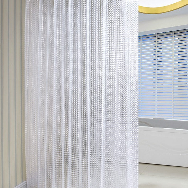 Textured Water-Repellent Shower Curtain Stornfield