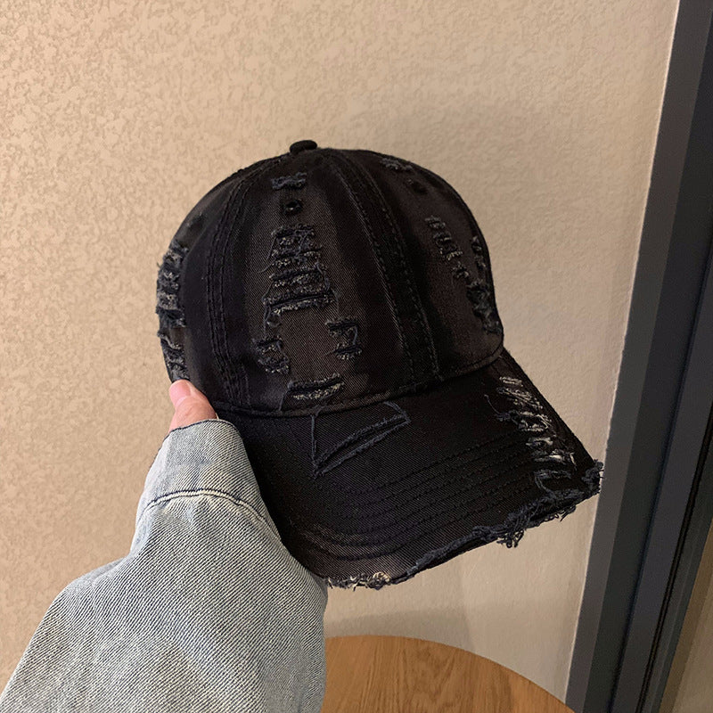 Women's Distressed Cotton Baseball Cap Stornfield 1784270737