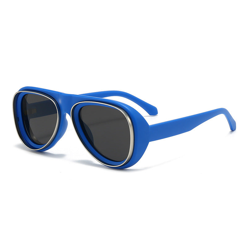 Women's fashionable retro sunglasses with wide frame Stornfield