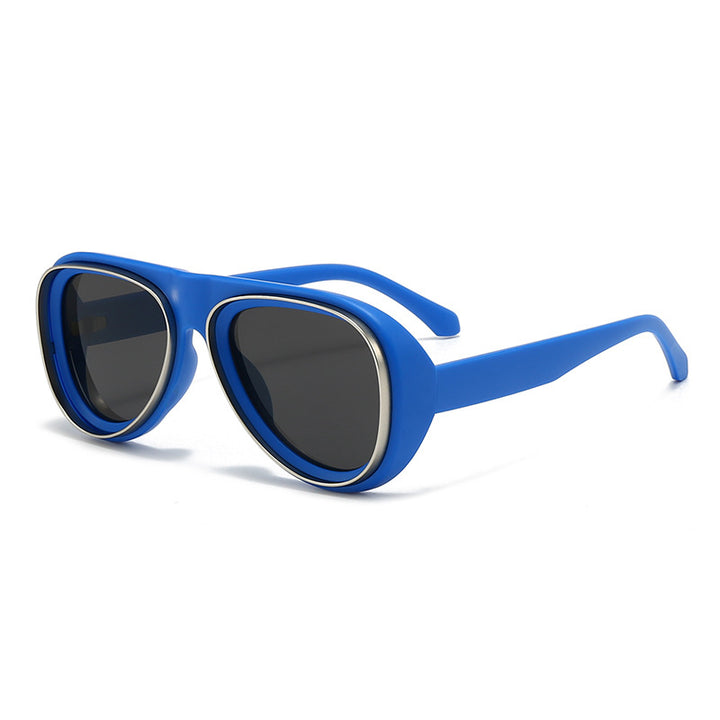 Women's fashionable retro sunglasses with wide frame Stornfield