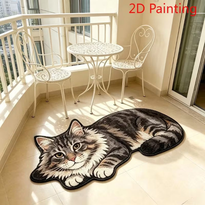 Cat-Themed Soft Area Rug
