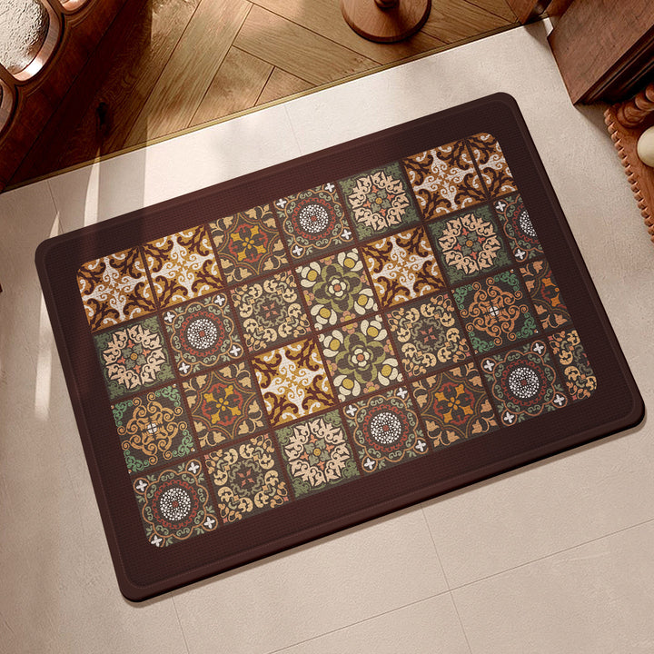 Textured Multi-colored Kitchen Mat