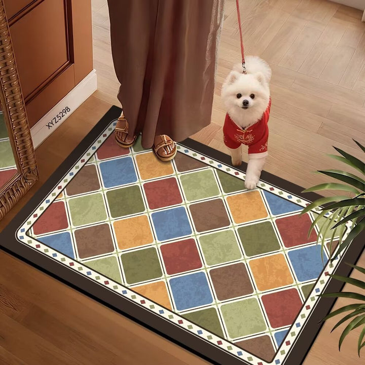 Colorful Patterned Floor Mat Stornfield