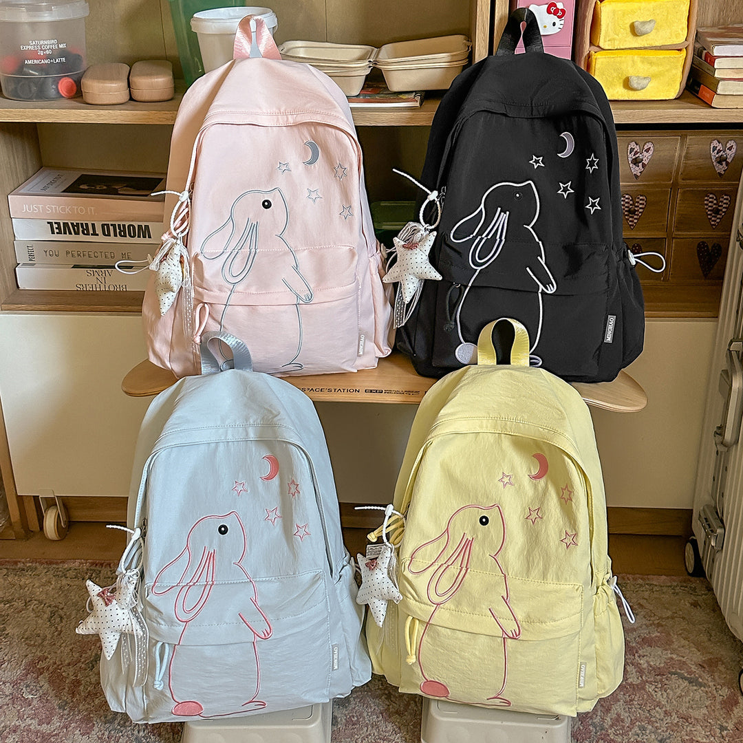 Adorable Cartoon Bunny-Designed Backpack Stornfield