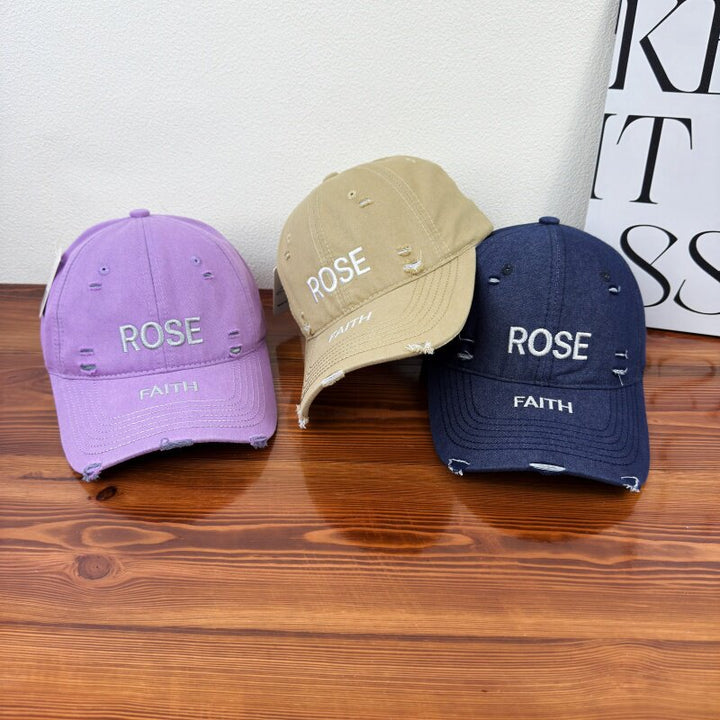 Women's Distressed Graphic Adjustable Cap Stornfield