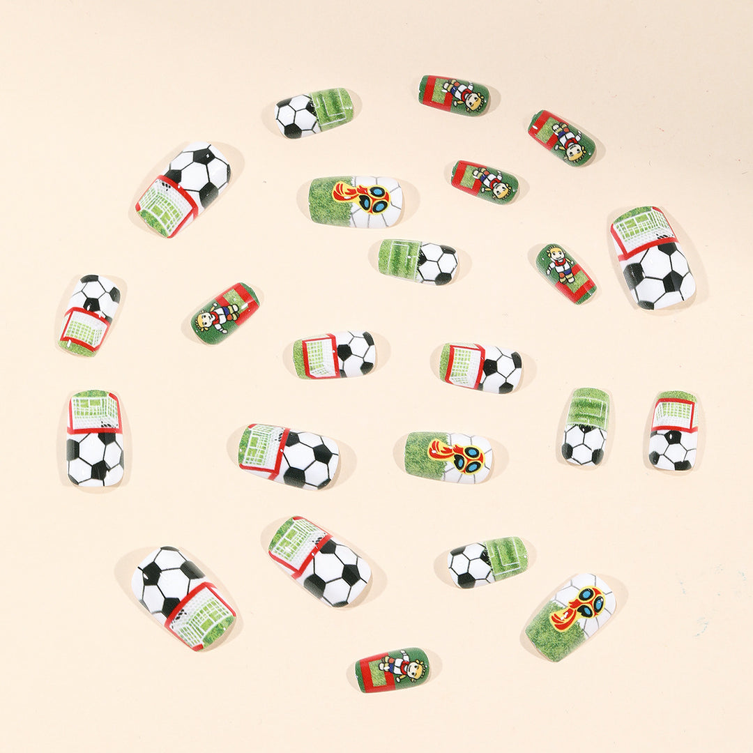 Soccer-Themed 3D Nail Art Extensions Stornfield