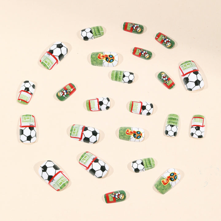 Soccer-Themed 3D Nail Art Extensions Stornfield