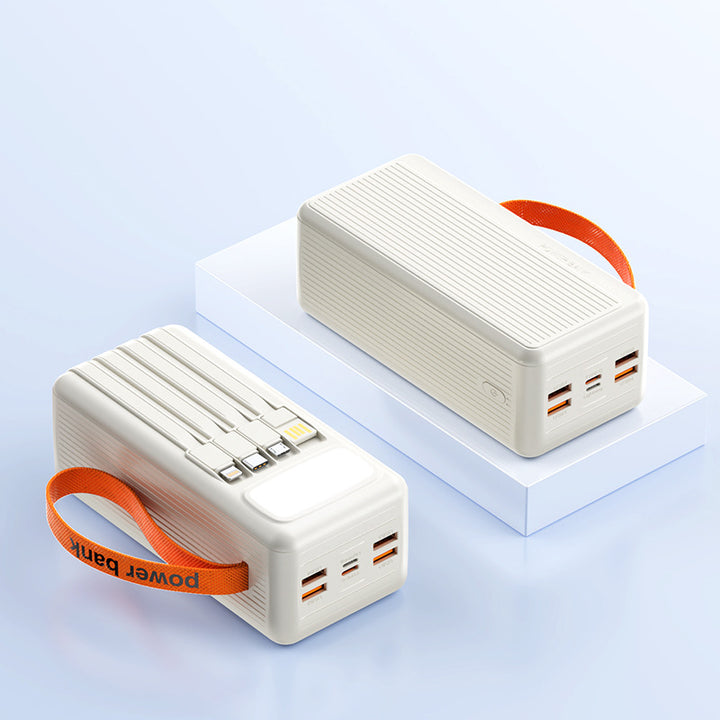 Multifunctional Solar Power Bank with Integrated USB Cable Stornfield