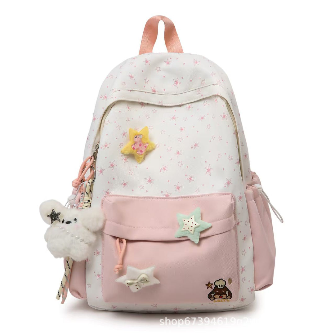 Star-themed Plush Backpack Stornfield