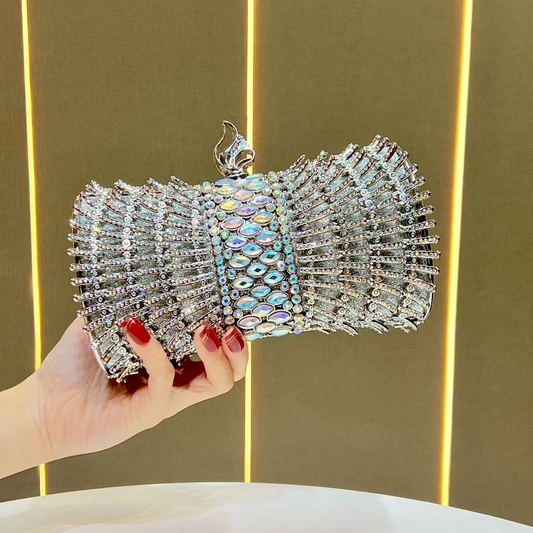 Decorative Metallic Evening Clutch