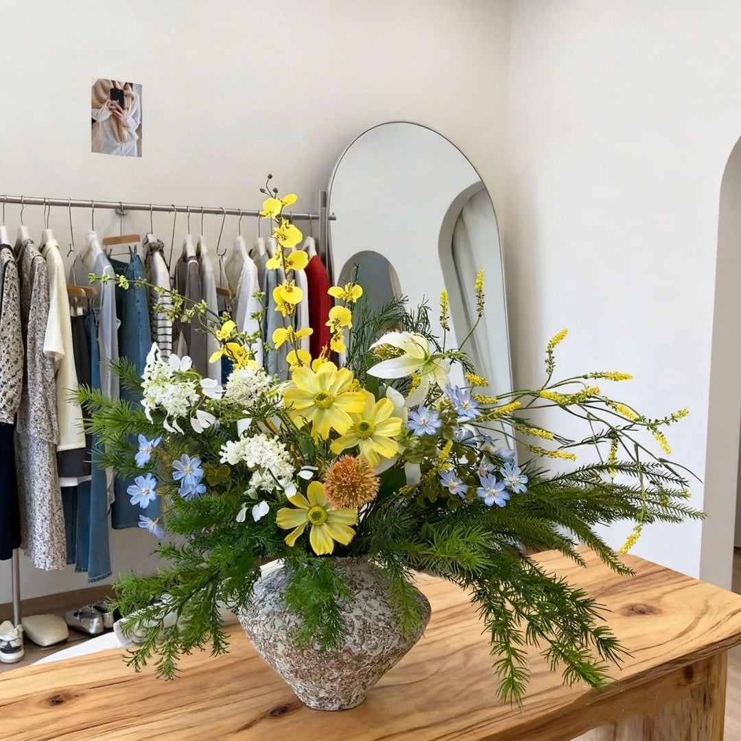 Decorative Faux Flower Arrangement