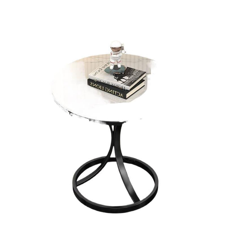 Modern Round Accent Table with Sleek Metal Base Stornfield