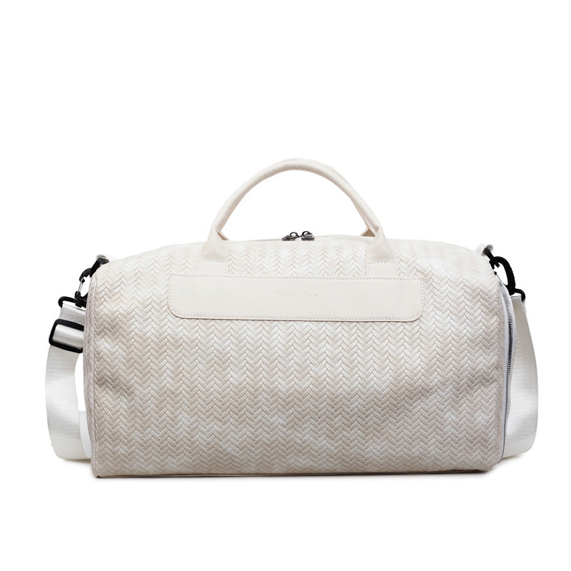 Spacious Textured Travel Duffle Bag