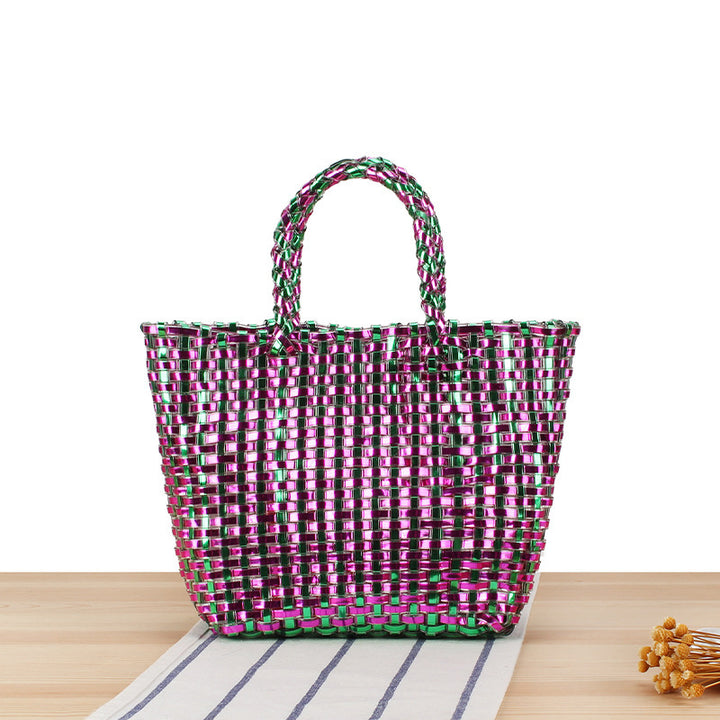 Handbag Made of Woven Natural Material with Elegant Accents Stornfield