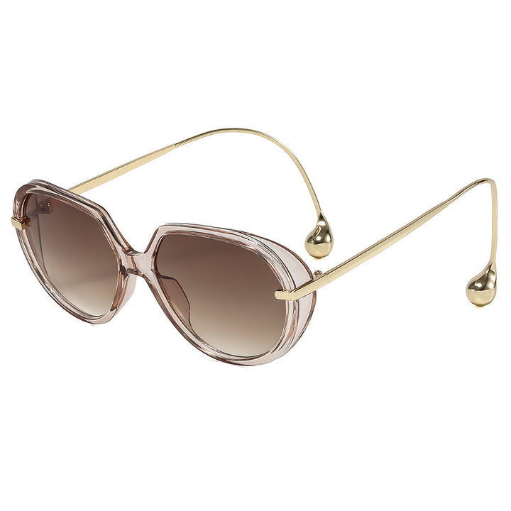 Women's Cat-Eye Sunglasses with Golden Accents and Stylish Frame Stornfield