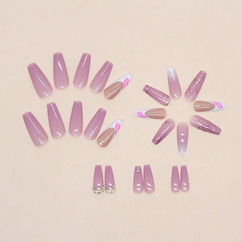 Decorative Press-On Nail Art Set Stornfield