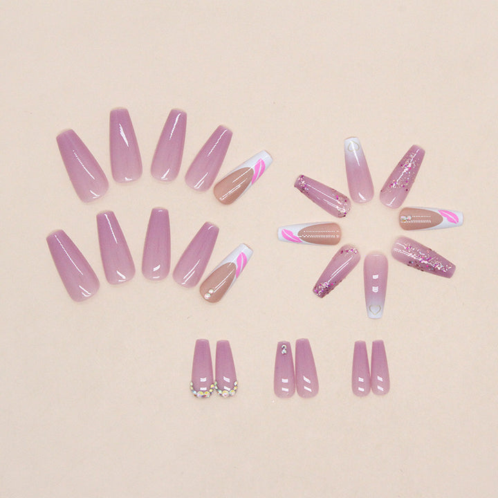 Decorative Press-On Nail Art Set Stornfield