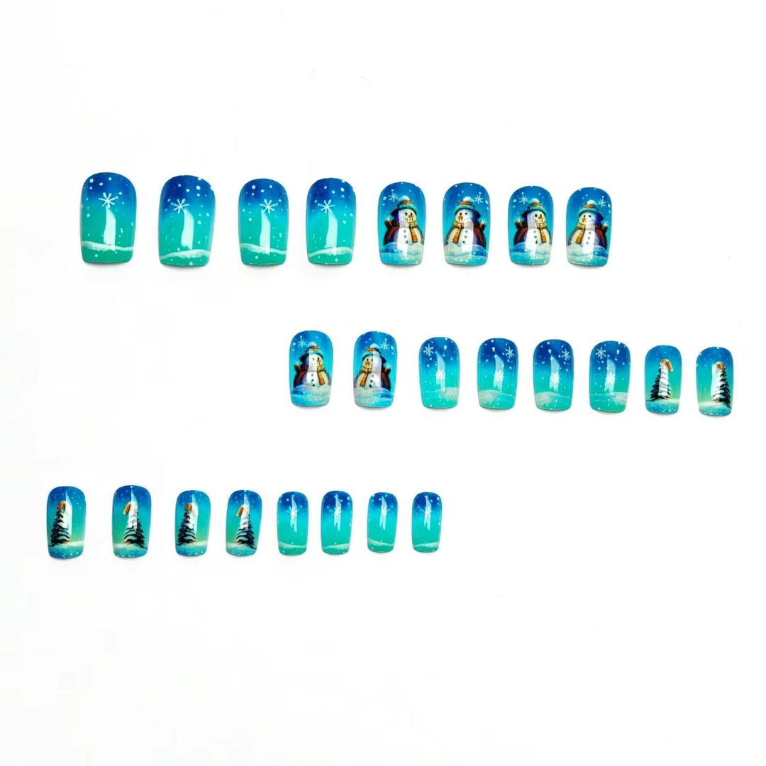 Creative Winter Art Nails with Festive Snowman Design Stornfield