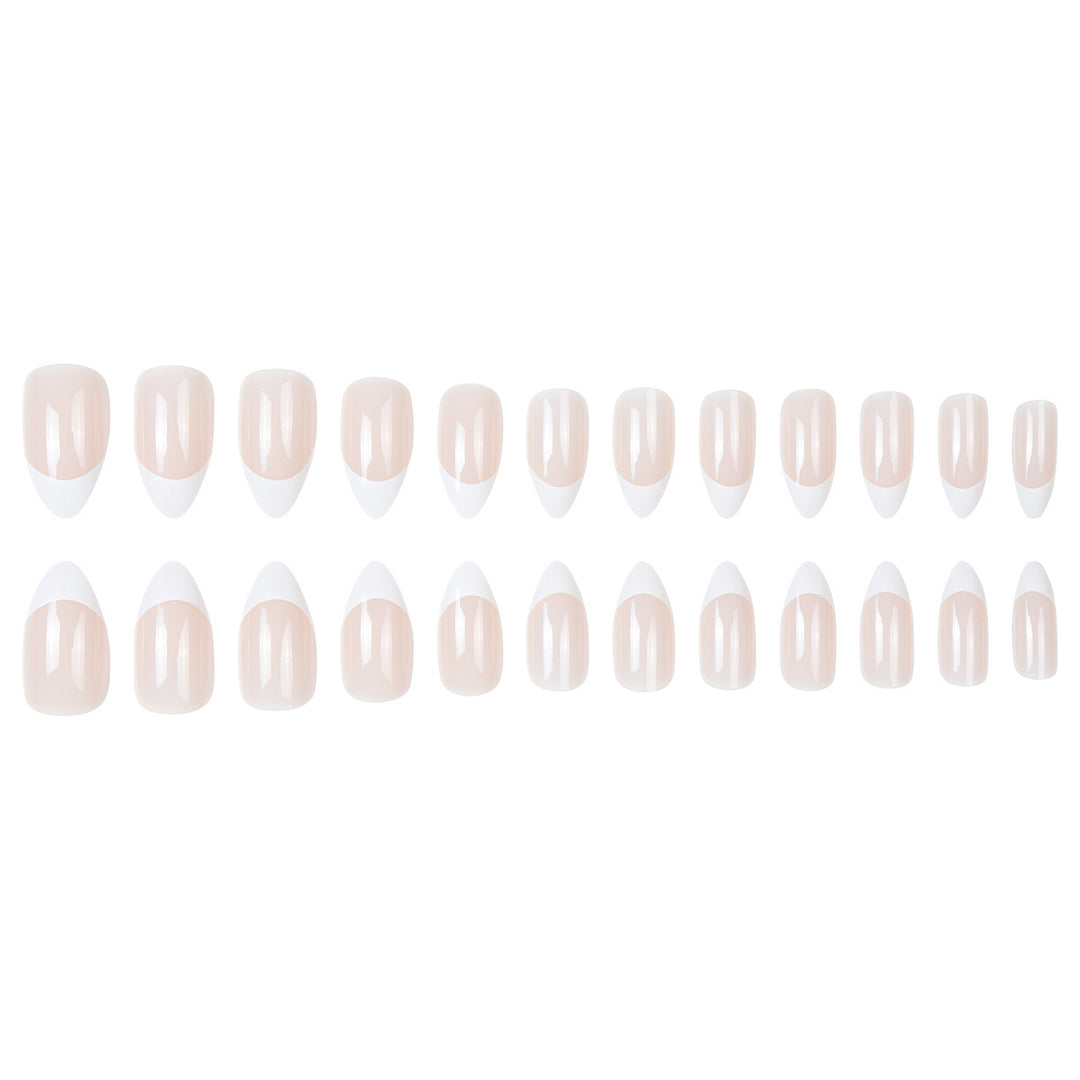 Elegant French Tip Stiletto Press-On Nails Stornfield 1789085334