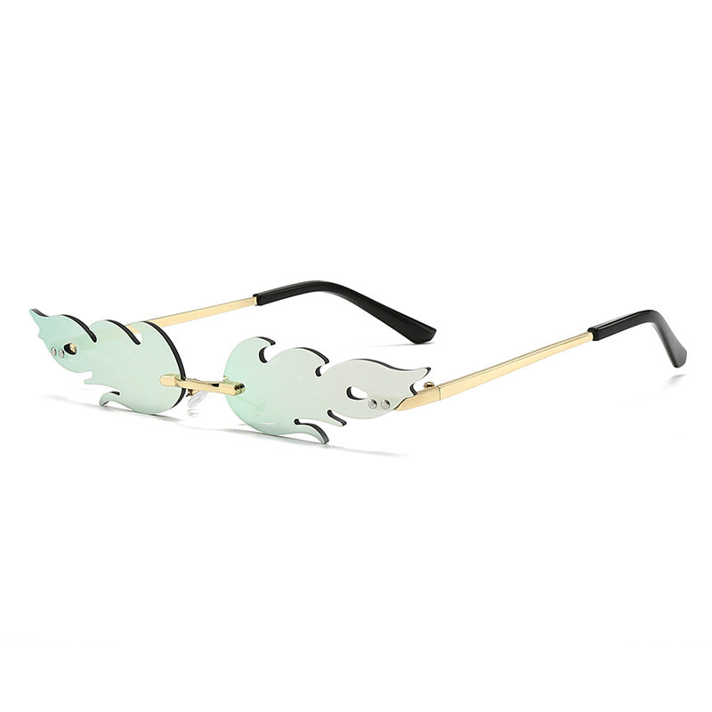Ladies extravagant sunglasses in creative flame design Stornfield