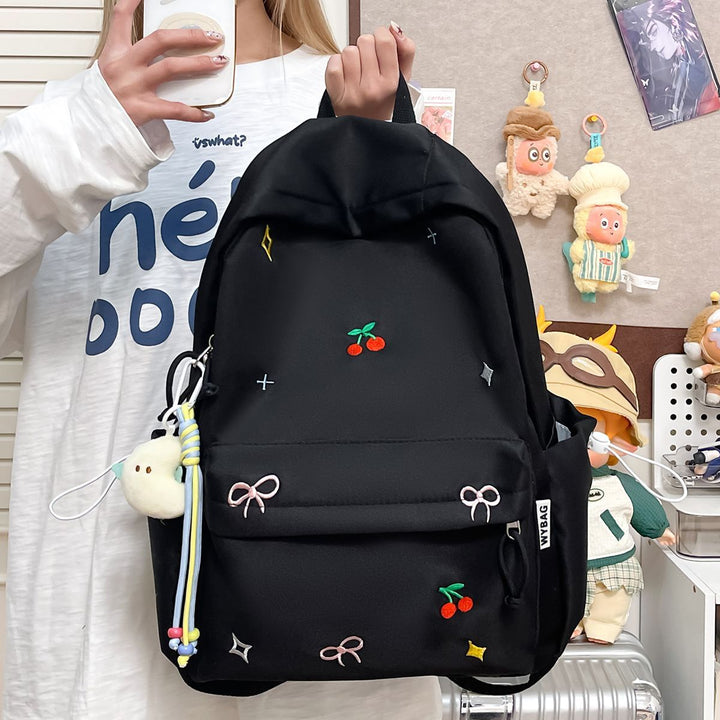 Playful backpack with embroidery Stornfield