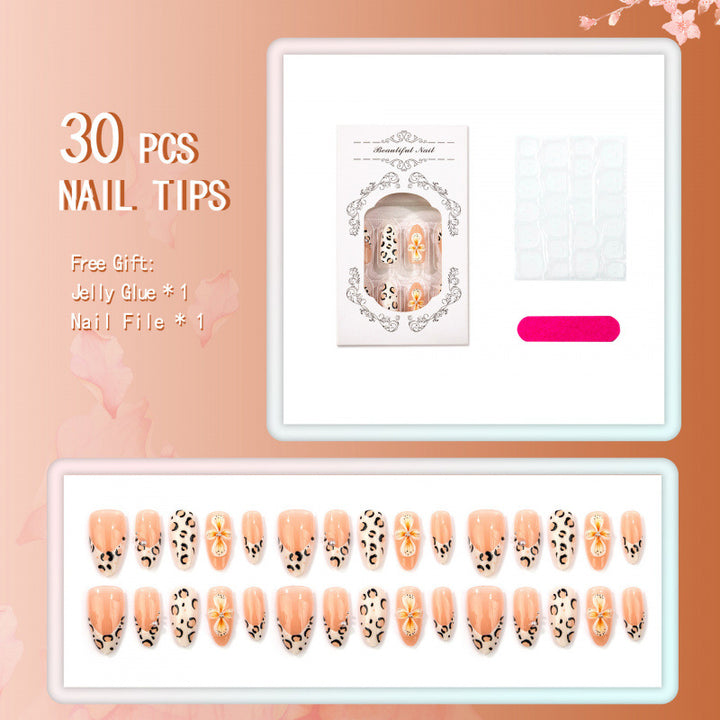 Artistic Leopard Print Press-On Nails