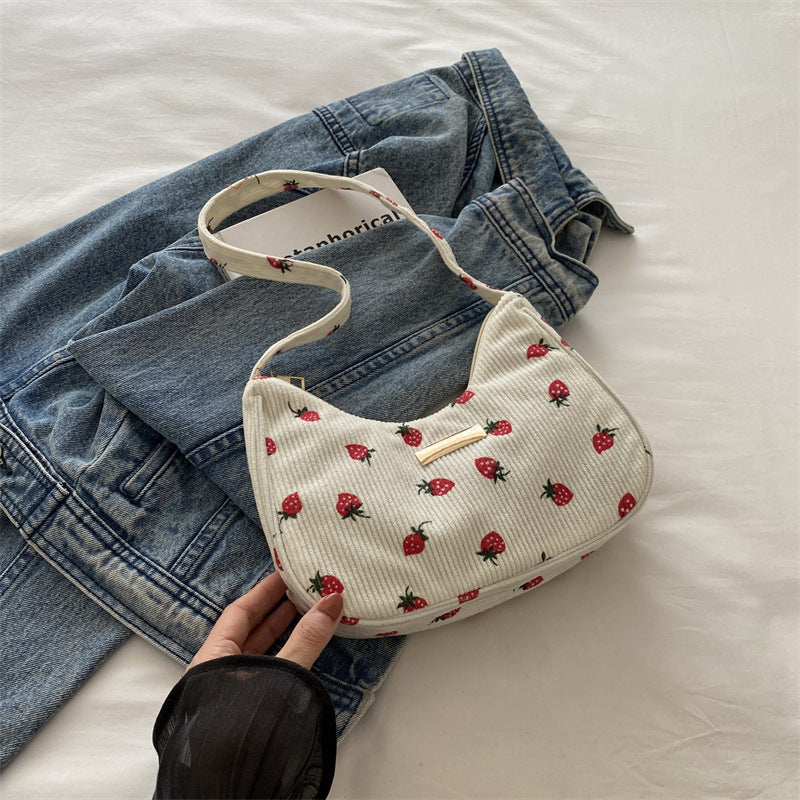 Floral Embroidered Shoulder Bag