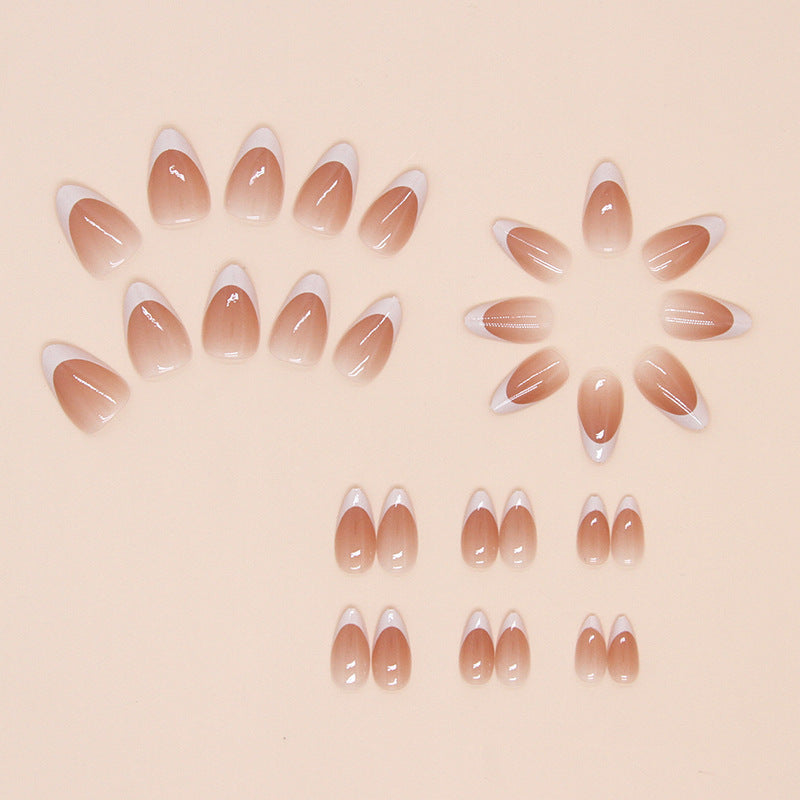 Elegant French Tip Press-On Nails Stornfield