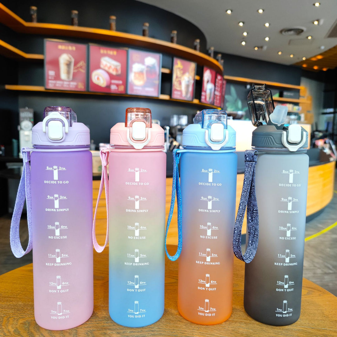 Women's Motivation Water Bottle with Time Markings Stornfield