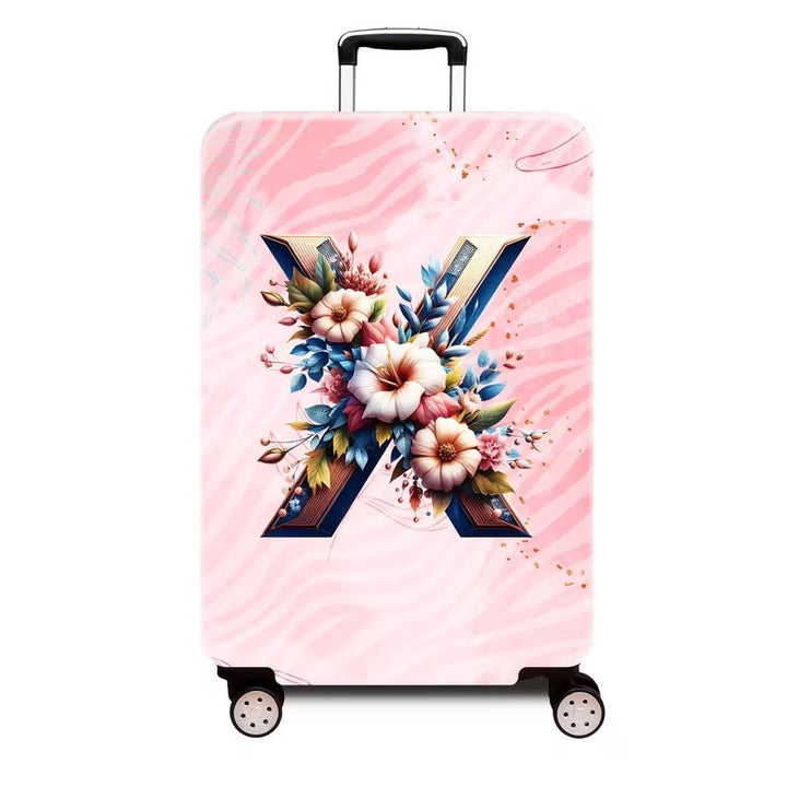 Ladies hard shell suitcase with luxurious floral design Stornfield