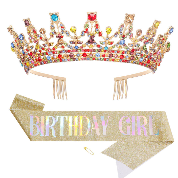 Women's Sparkling Crown and Sash Set Stornfield
