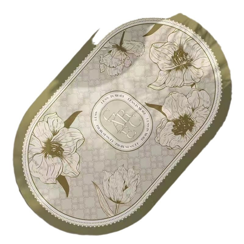 Elegant Floral Design Bath Mat Stornfield