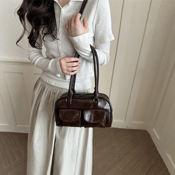 Stylish Patent Leather Handbag