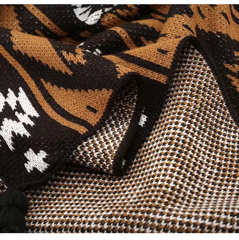 Cozy Knit Throw Blanket