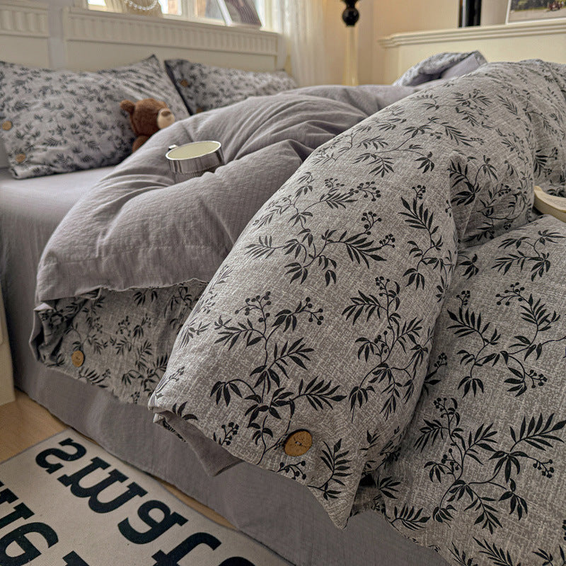 Floral Embroidered Bedding Set