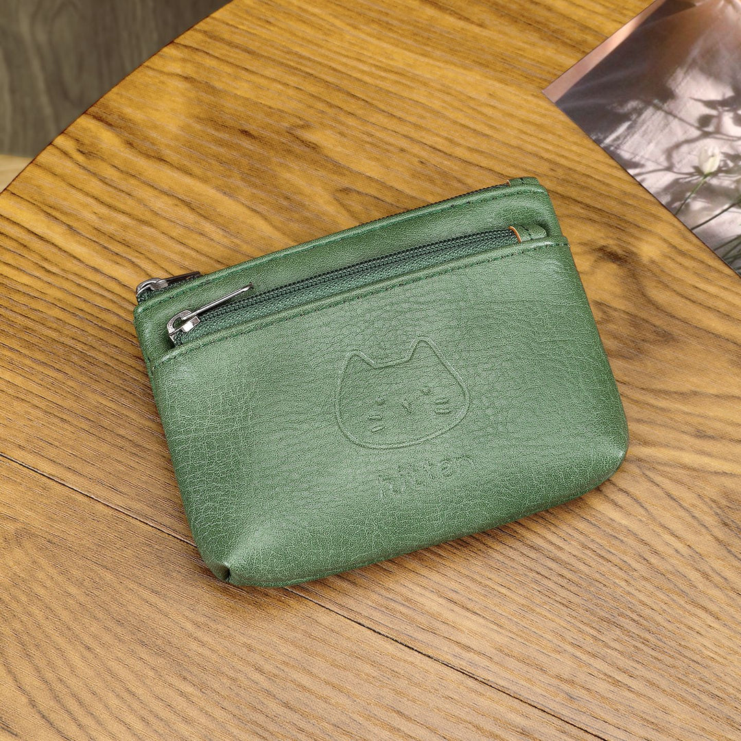 Compact Zippered Coin Pouch