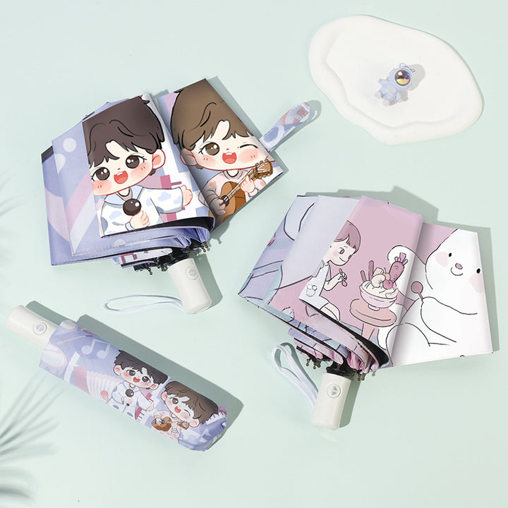 Ladies child-friendly umbrella with playful design Stornfield