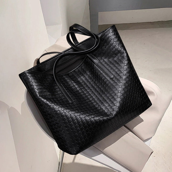 Woven Leather Tote Bag Stornfield