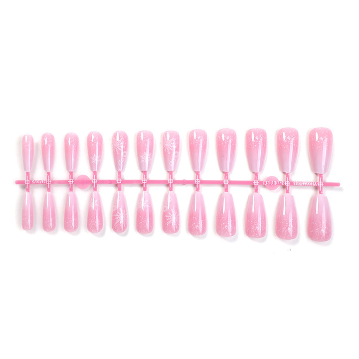 Decorative Press-On Nail Art Set with Unique Floral Patterns Stornfield