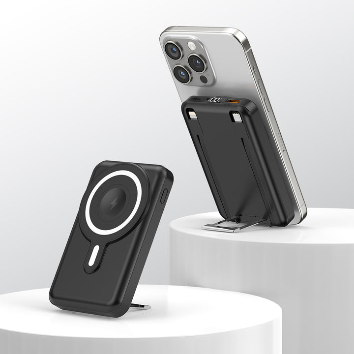 Portable Magnetic Power Bank with Stand Stornfield