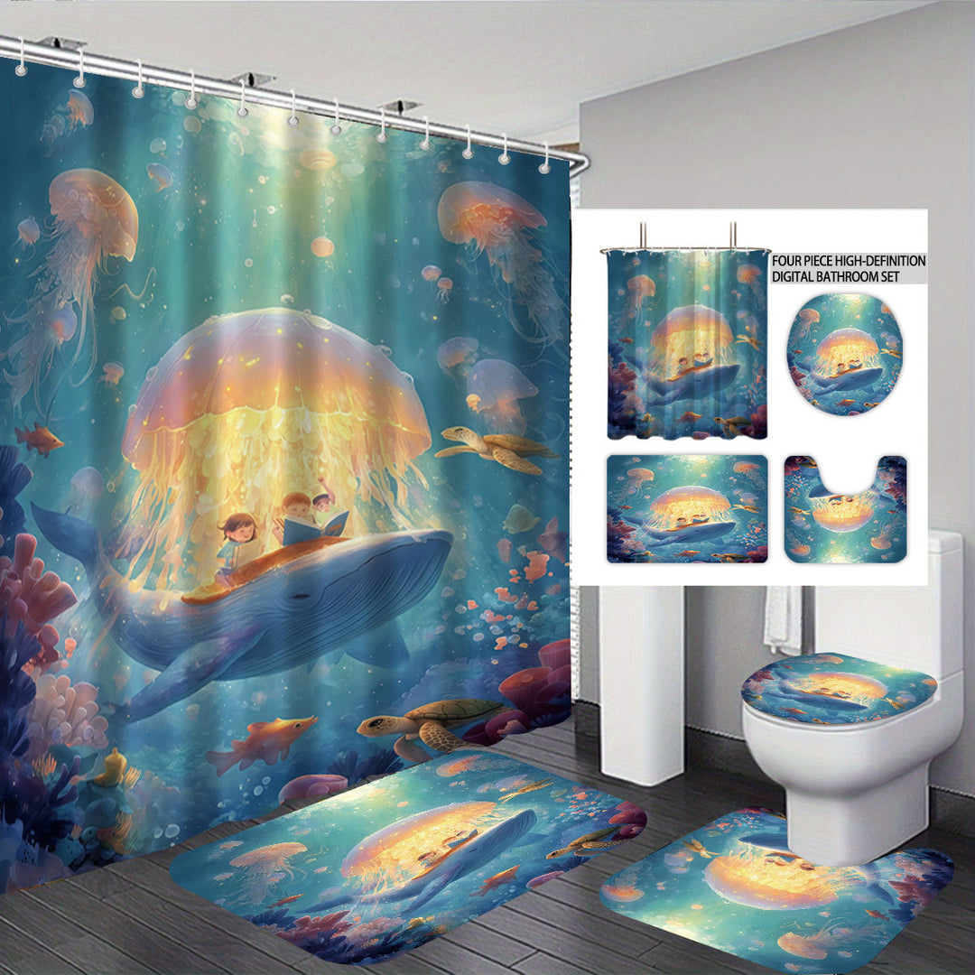 Cute Cow-Themed Digital Bathroom Set Stornfield