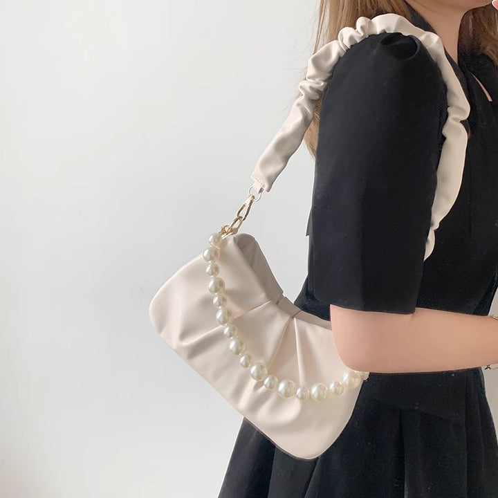 Elegant Pearl-Accent Sling Bag Stornfield