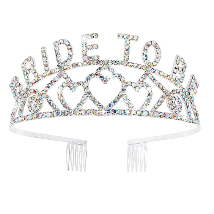 Women's Glittering Tiara with Heart Motifs Stornfield